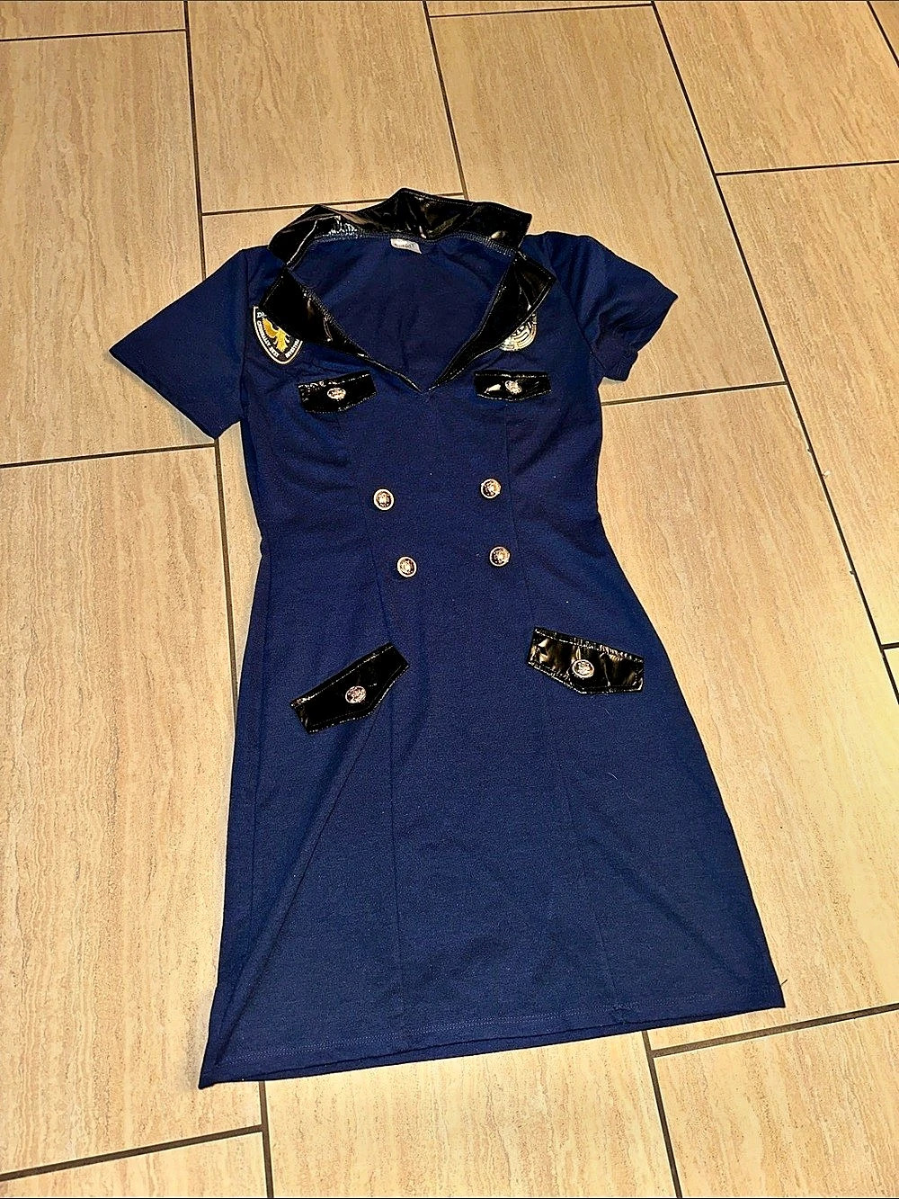 Spirit Halloween Police Officer Halloween Costume Dress Size Medium